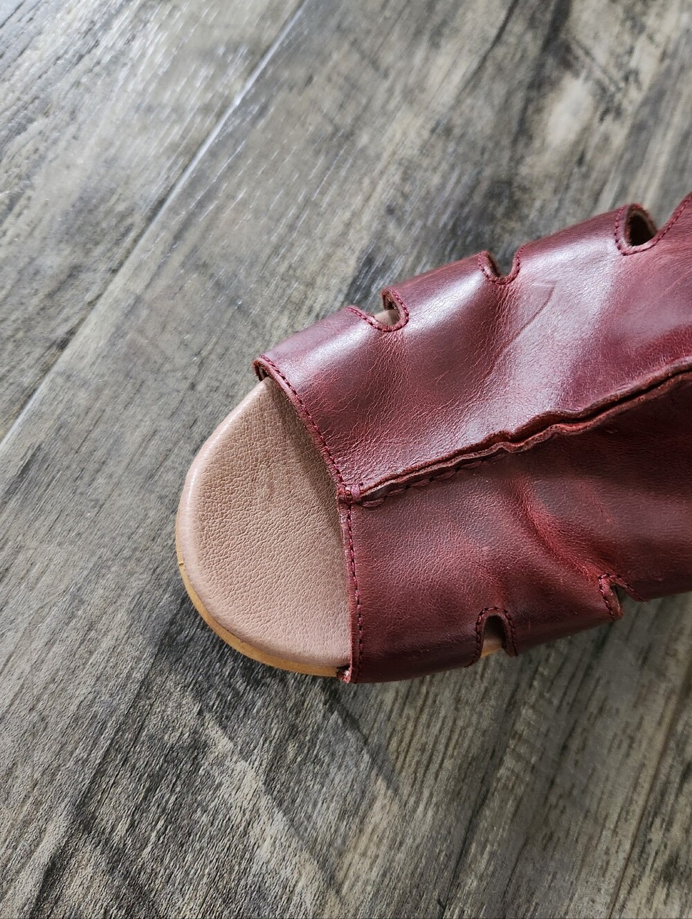 Dansko Demetra Ruby Nubuck Leather Sandals Size 39 US 8.5 - Picture 10 of 11